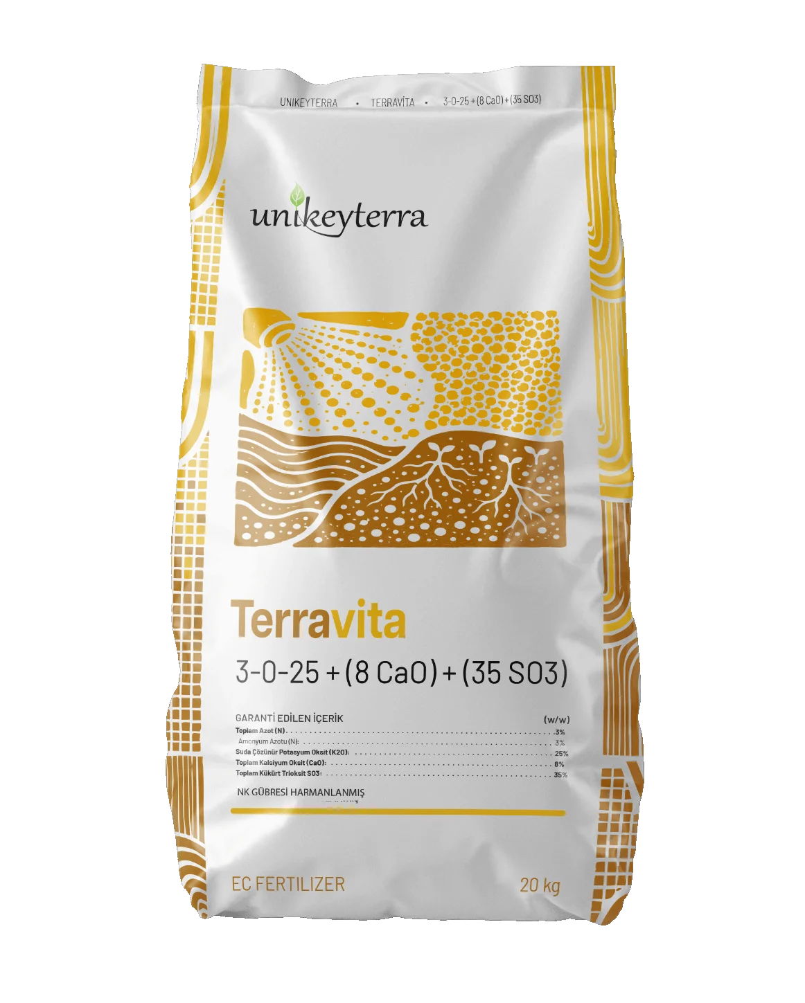 Terravita 3-0-25 + (8 CaO) + (35 SO3)